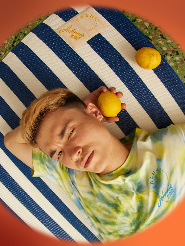 “Johnnie Blonde X Frankgarcon” Beach Mat