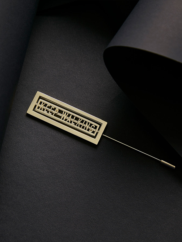 JW x T.Twinkle KEEP WALKING pin