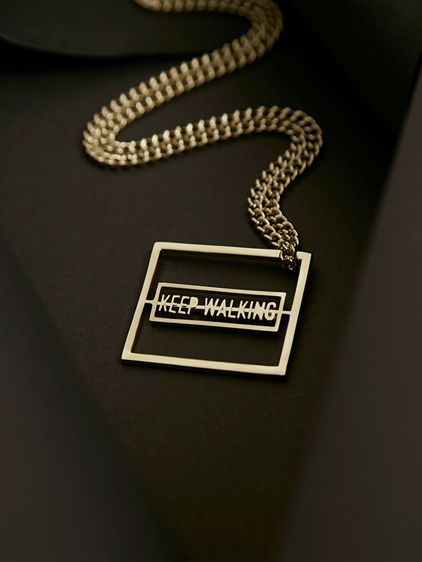 JW x T.Twinkle KEEP WALKING necklace